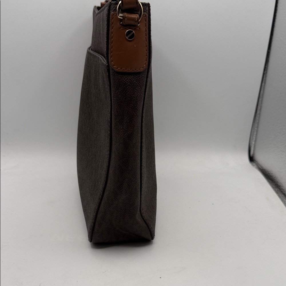 Michael Kors JET SET TRAVEL LARGE LOGO MESSENGER BAG Dark Brown Shoulder Bag S27 - Picture 4 of 6